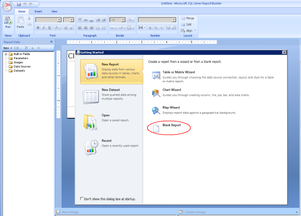 Explore the Work Surface in Report Builder 3.0