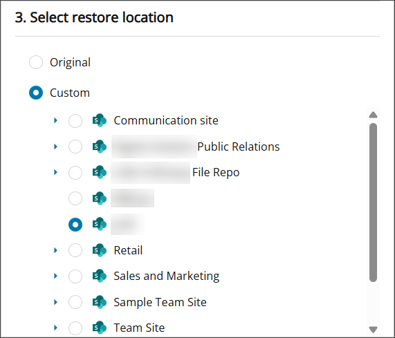 Sharepoint Restore File Restore Microsoft 365 SharePoint Data