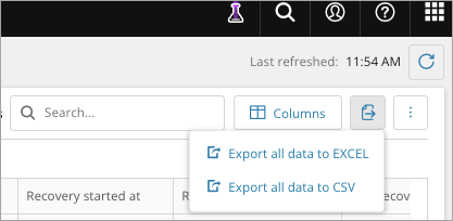Monitor Azure Restore Progress