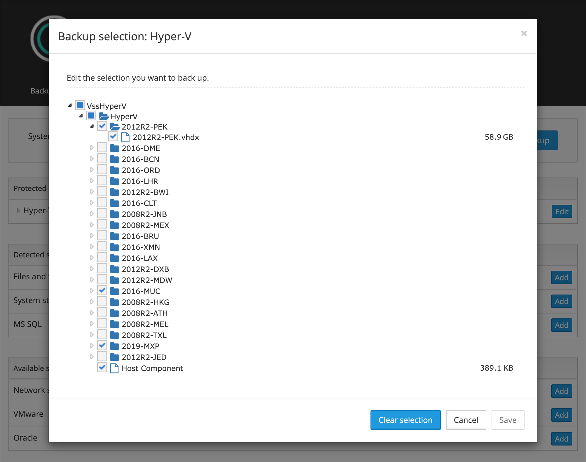 Configuring Hyper-V virtual machines for disaster recovery using