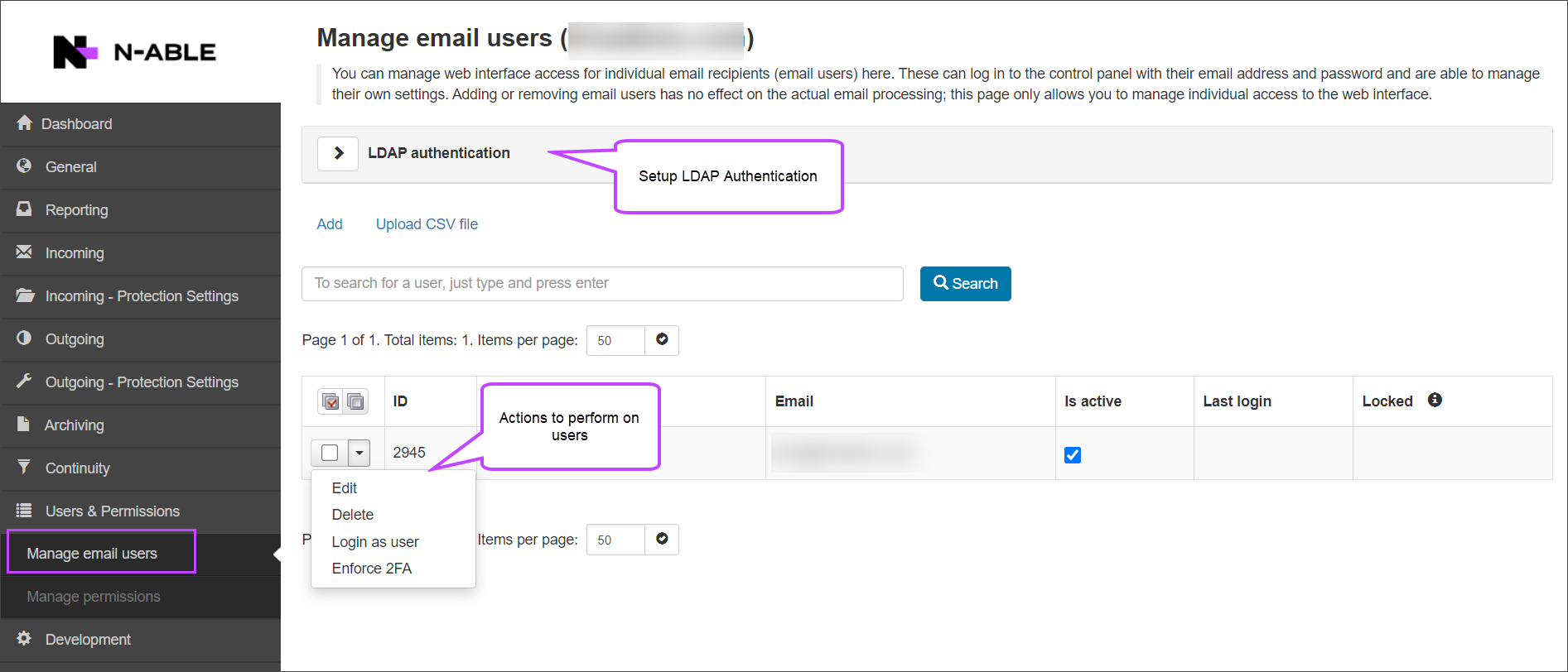 Managing Email Address And User Account with GUI & CLI